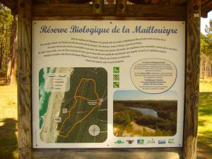 Cartel Reserva biológica de La Mailloueyre