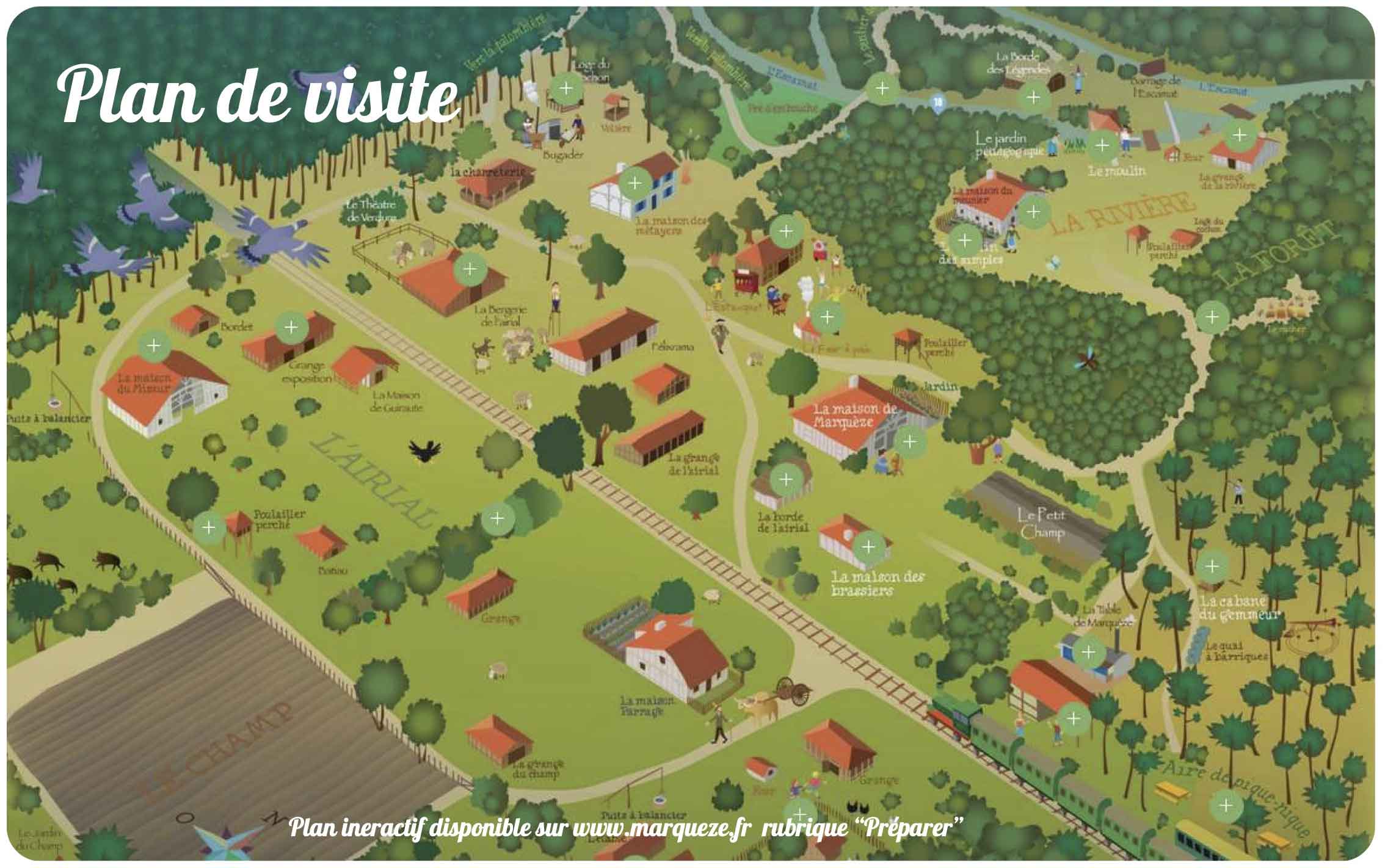 Plano del Ecomuseo de Marqueze